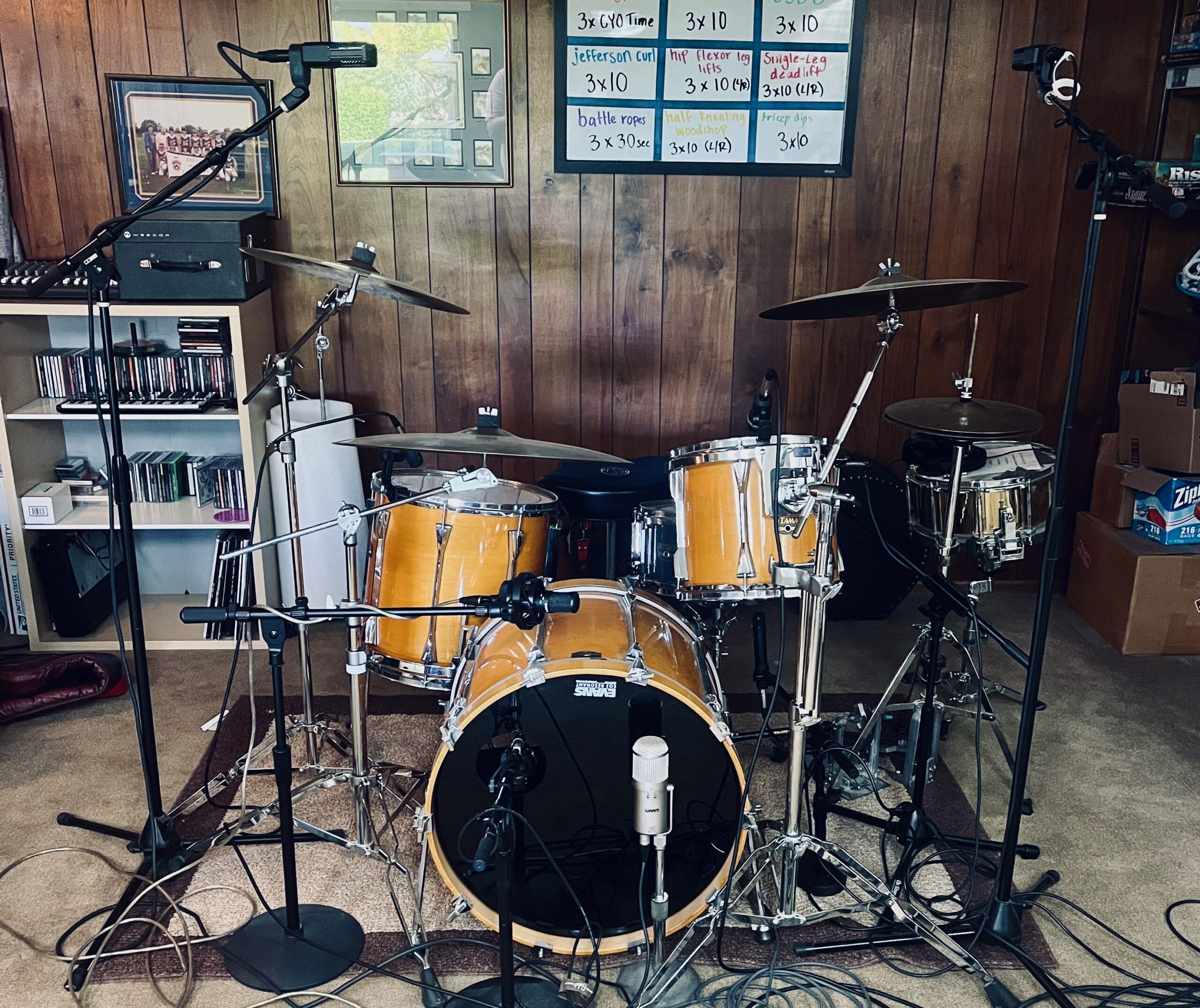 Tama Artstar II Drums in studio